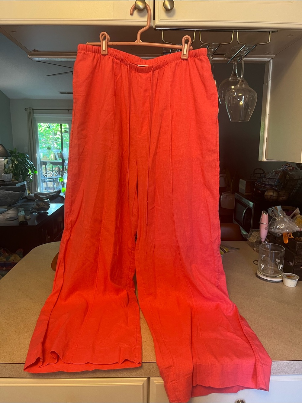 NWT A NEW DAY WIDE LEG LINEN TROUSERS.